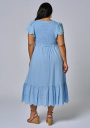 Anastasia Broderie Midi Dress