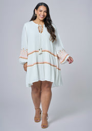 Golden Threads Mini Dress