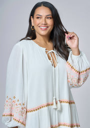 Golden Threads Mini Dress