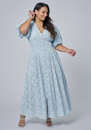 Sophia Broderie Maxi Dress