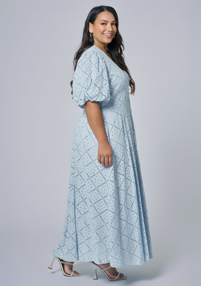 Sophia Broderie Maxi Dress