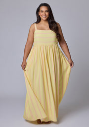 Daisy Stripe Maxi Dress