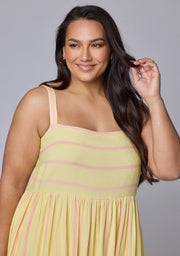 Daisy Stripe Maxi Dress