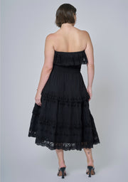 Defy Broderie Midi Dress