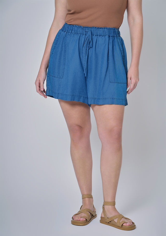 Jadie Chambray Shorts