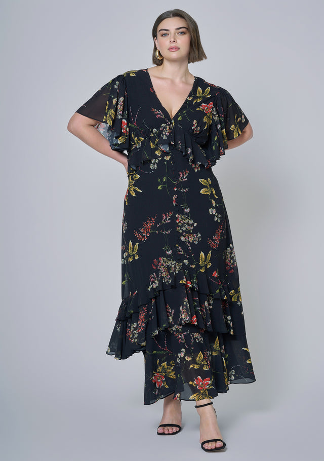 Lavinia Frill Maxi Dress