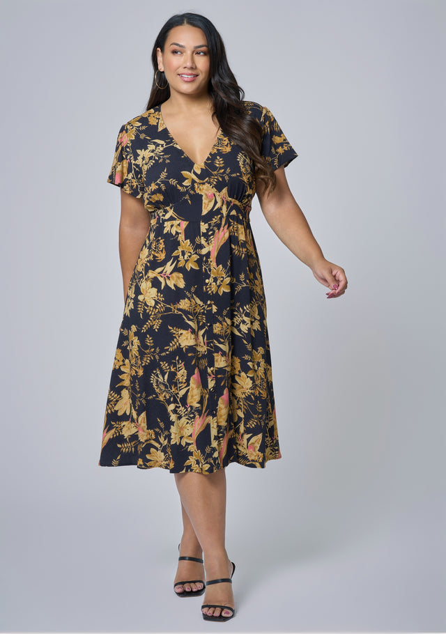 Night Riot Midi Dress