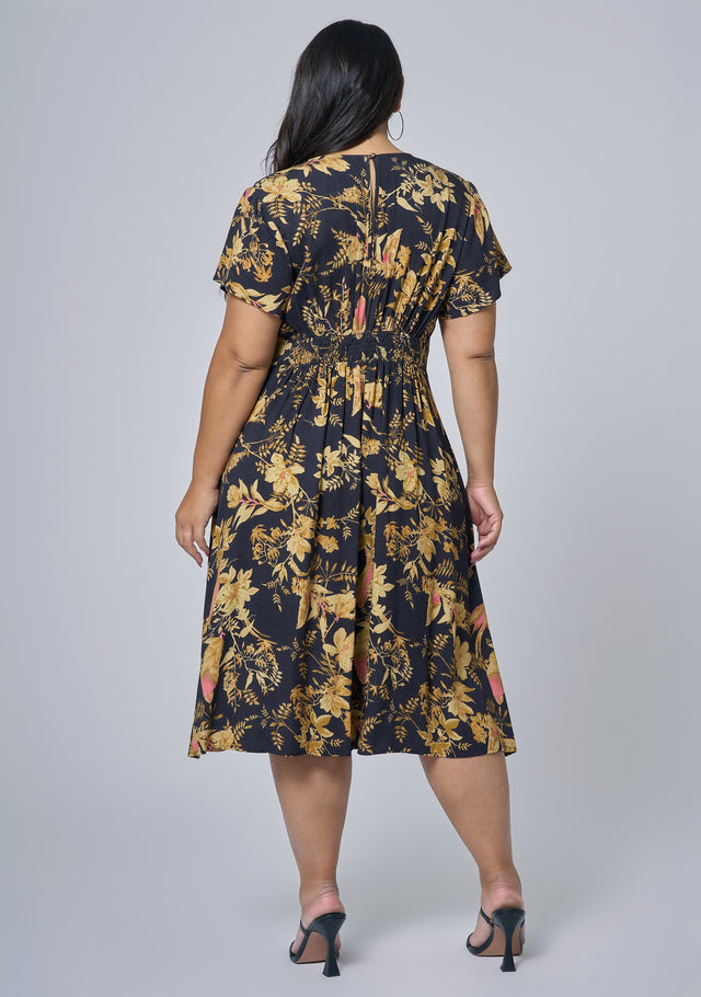 Night Riot Midi Dress