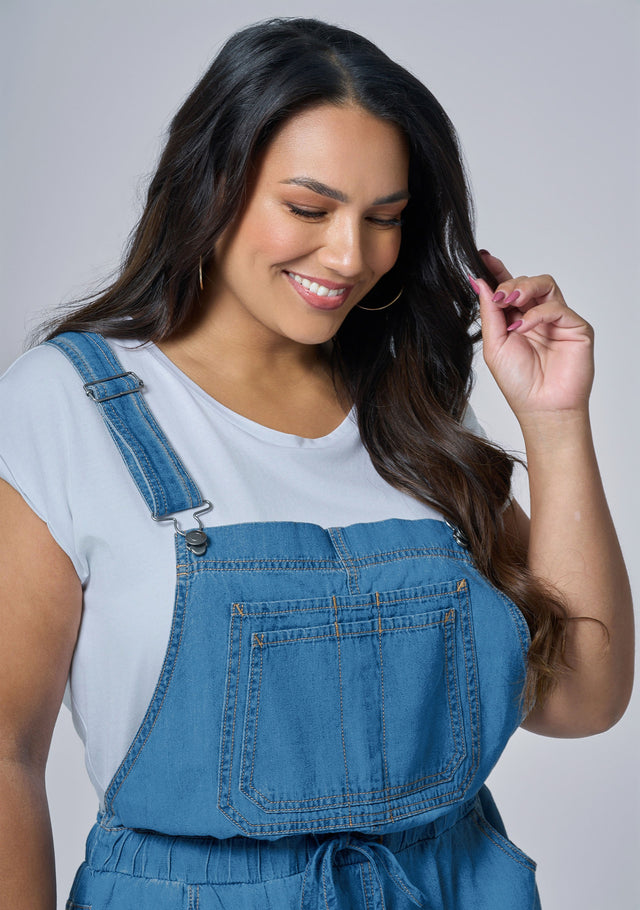 Peyton Chambray Romper