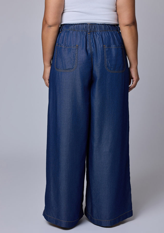 Blake Chambray Wide Leg Pants