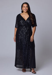 Lure Sequin Maxi Dress