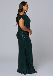Platinum Nights Sequin Maxi Dress