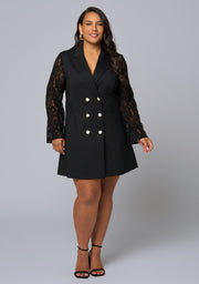 Envy Lace Tuxedo Mini Dress