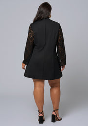 Envy Lace Tuxedo Mini Dress