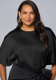 Act Up Satin Midi Dress
