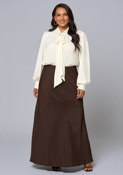 Luxe Satin Maxi Skirt