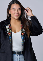 Dreamscape Velvet Blazer