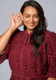 Claudia Broderie Dress