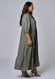 Halo Midi Shirt  Dress