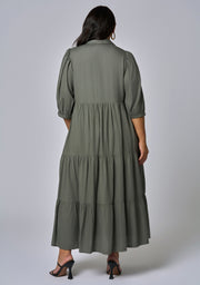 Halo Midi Shirt  Dress