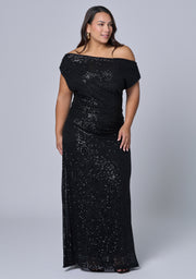 Platinum Nights Sequin Maxi Dress
