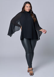 Fire and Rain Cape Blouse