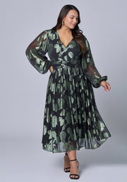 Secrets Metallic Maxi Dress