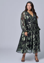 Secrets Metallic Maxi Dress
