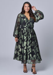 Secrets Metallic Maxi Dress