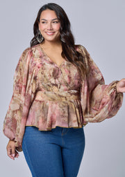 Aura Peplum Blouse