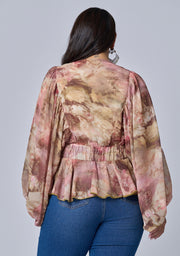 Aura Peplum Blouse