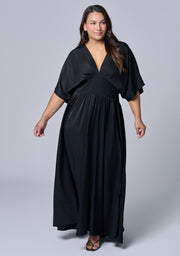 Black Noise Maxi Dress