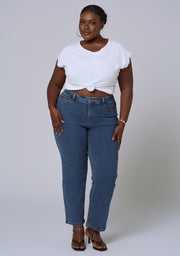 Lia Crop Straight Leg Jean