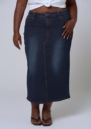Raven Denim Midi Skirt