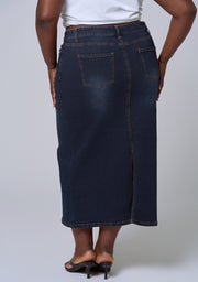 Raven Denim Midi Skirt