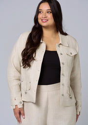 Lani Linen Utility Jacket