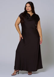 Void Satin Maxi Dress