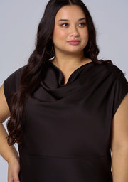Void Satin Maxi Dress