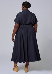 Eden Luxe Chambray Midi Dress