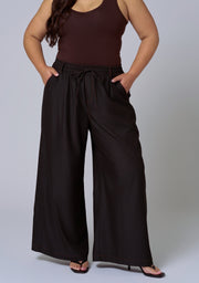Ava Luxe Chambray Wide Leg Pant