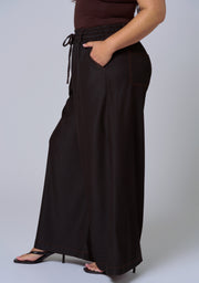 Ava Luxe Chambray Wide Leg Pant