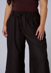 Ava Luxe Chambray Wide Leg Pant