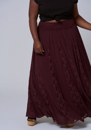 Gilded Meadows Maxi Skirt