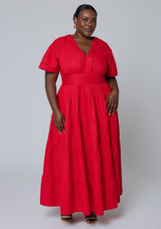 Abby Linen Maxi Dress