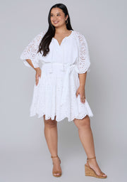 Charms Broderie Mini Dress