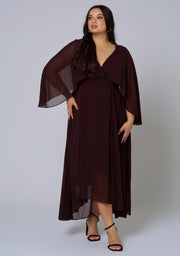 Electric Chemistry Cape Maxi Dress