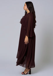 Electric Chemistry Cape Maxi Dress
