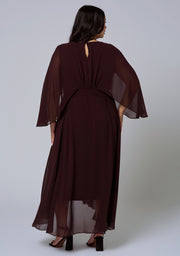 Electric Chemistry Cape Maxi Dress