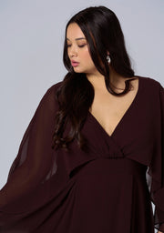 Electric Chemistry Cape Maxi Dress