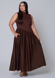 Steel Rose Maxi Dress